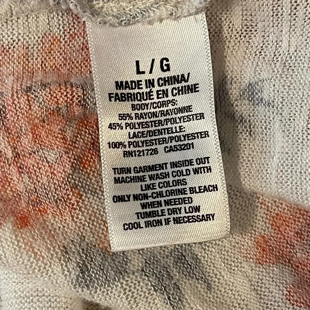AEROPOSTALE‎ floral tank. Crochet/lace detail in back. - Picture 4 of 8